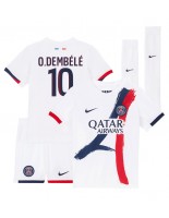 Otroške Nogometnih dresov Paris Saint-Germain Ousmane Dembele #10 Gostujoči 2024-25 Kratki rokavi (+ hlače)